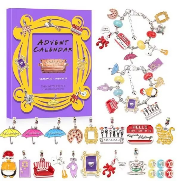 Jewelry Making Advent Calendar - Nuovo Set Braccialetto con Ciondoli Calendario