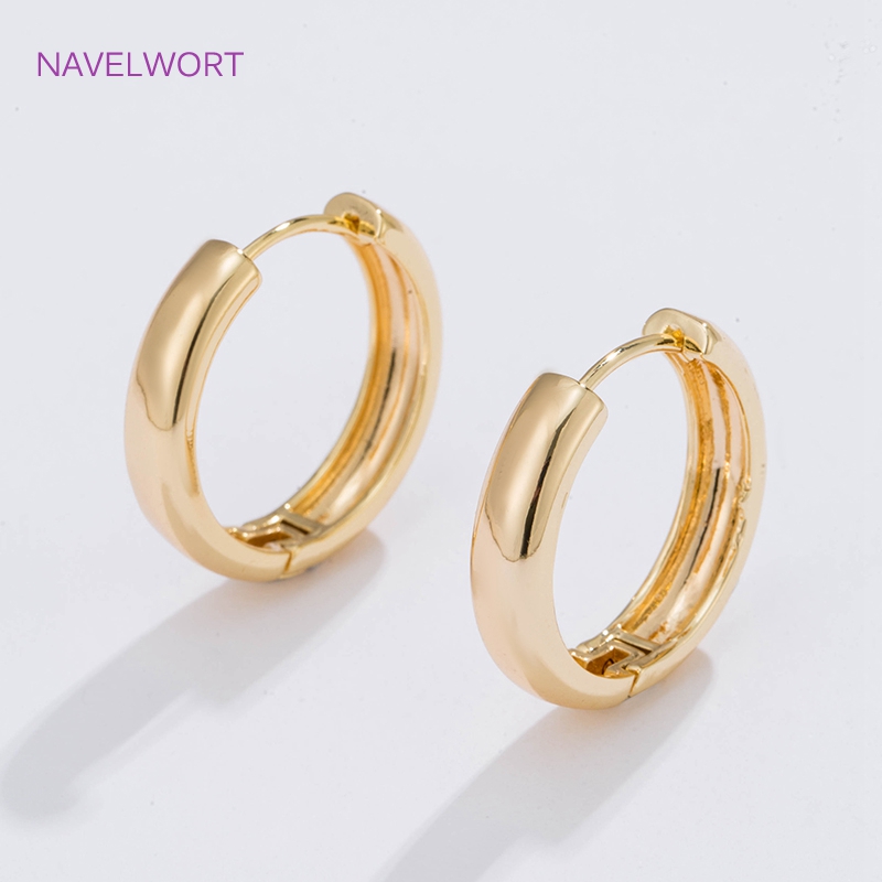 Jewelry Making Earrings - Orecchini a cerchio placcati in oro