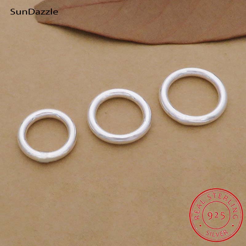 Jewelry Making Closed Jump Rings - 10 pz Genuino Reale Puro Solido