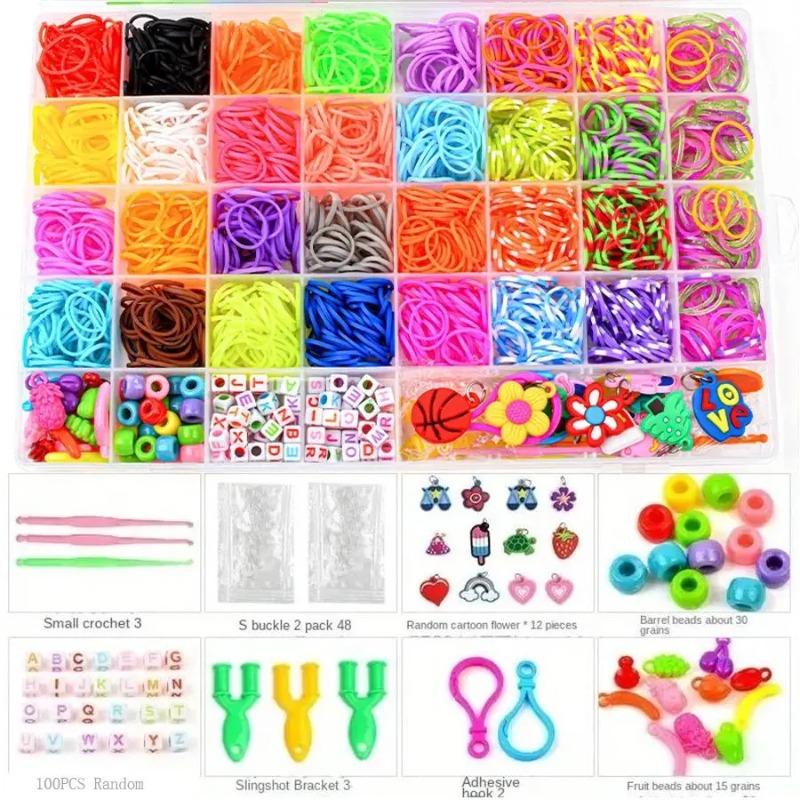 Jewelry Making Course - 4300+ pezzi di elastici colorati in