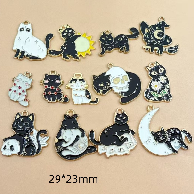 Jewelry Making Earrings - 10 ciondoli originali in lega smaltata