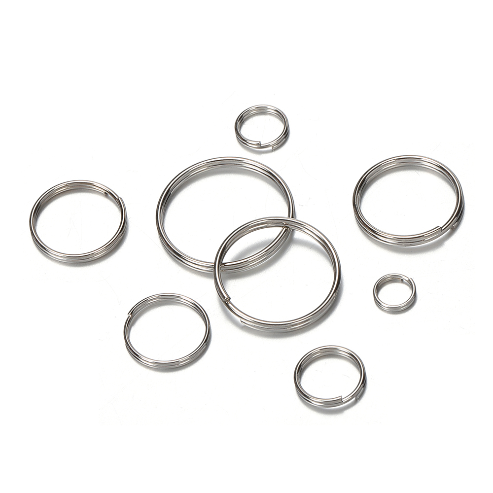 Jewelry Making Closed Jump Rings - 50 Pezzi Connettori Portachiavi in Metallo