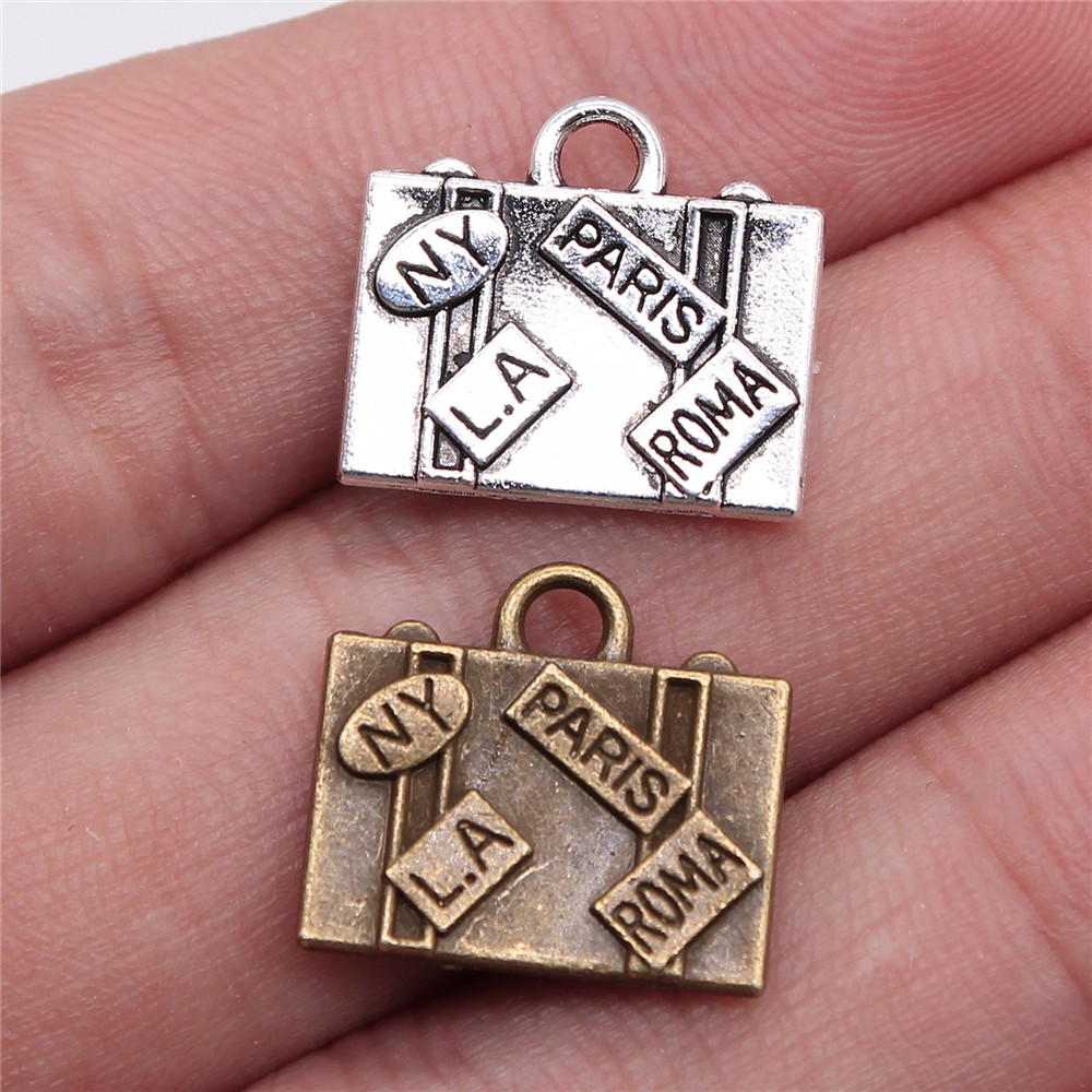 Jewelry Making York - WYSIWYG 5 pezzi 15x16mm Charms borse