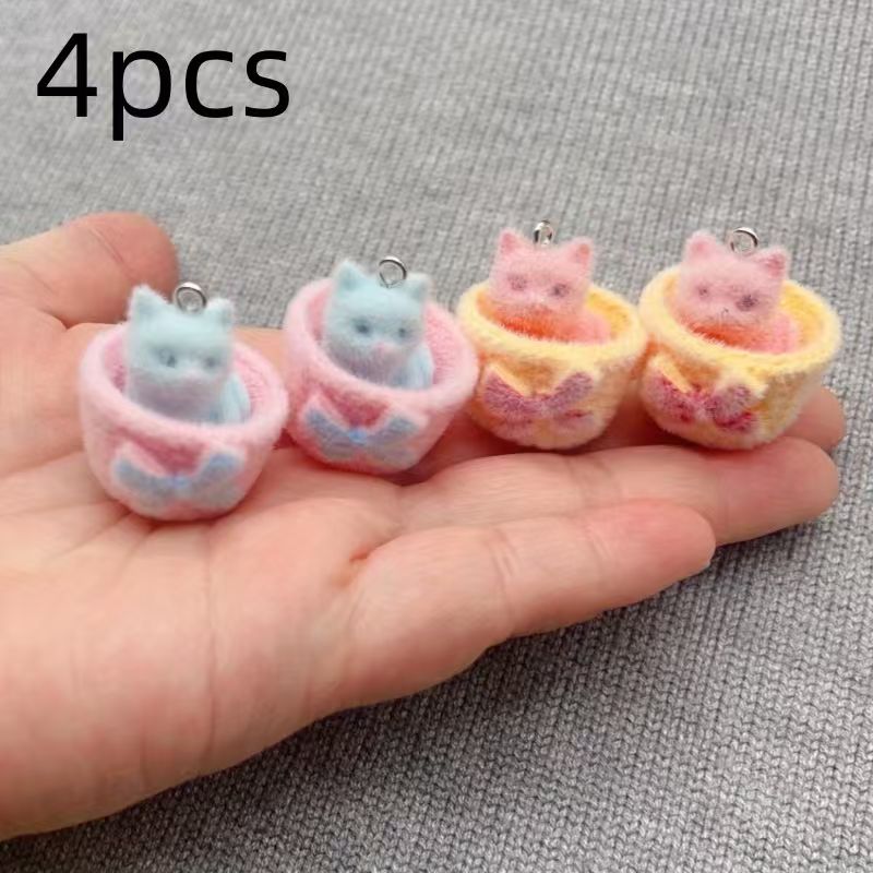 4 pendenti a forma di gatto in - Jewelry Making Earrings recensione e prezzo