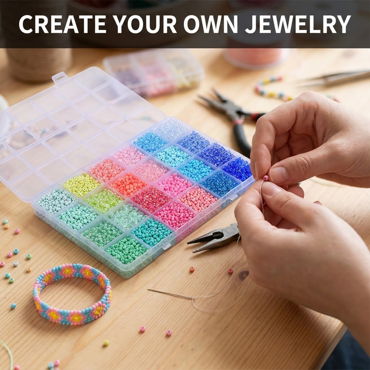 Kit 5200 Perline di Vetro Seed - Jewelry Making Course recensione e prezzo
