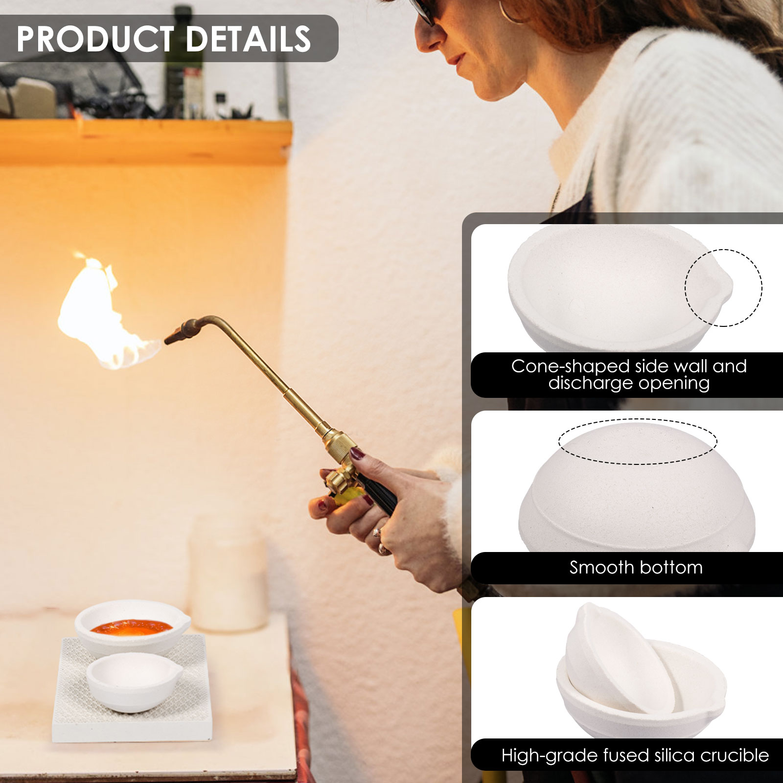 Set di Crogioli per Fusione ad - Jewelry Making Torch recensione e prezzo