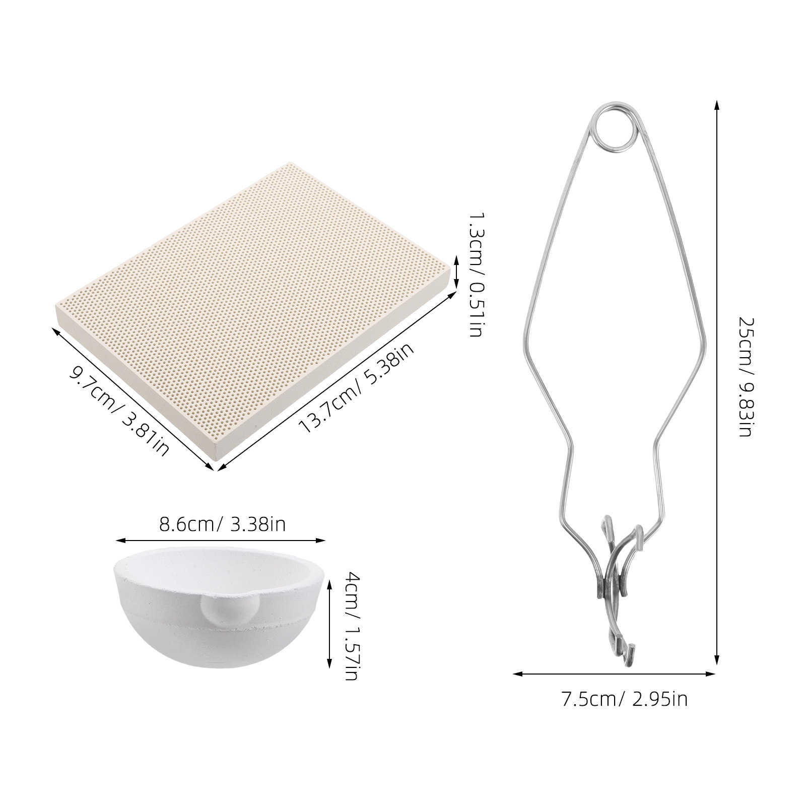1 set di crogioli in metallo p - Jewelry Making Metals recensione e prezzo