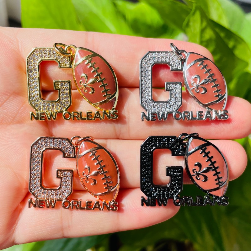 5pcs Micro Pave GO NEW ORLEANS - Jewelry Making New Orleans recensione e prezzo